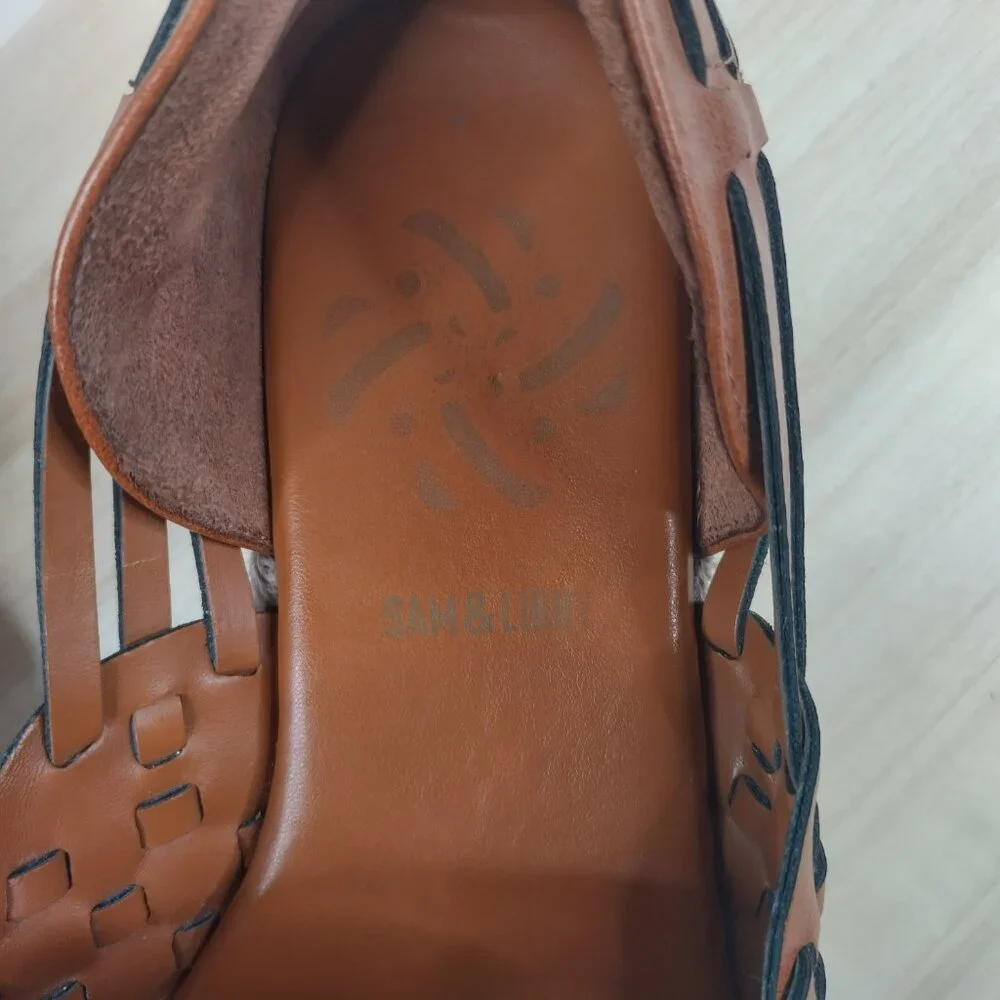 Sam & Libby Asha Espadrille Summer Sandals Shoes Brown Women US 7